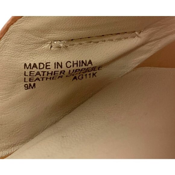 Michael Kors Windsor Platform Wedge Espadrille Sandals Tan Leather, Size 9M IOB - Picture 8 of 10